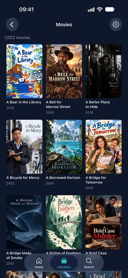 iPhone: Movie library