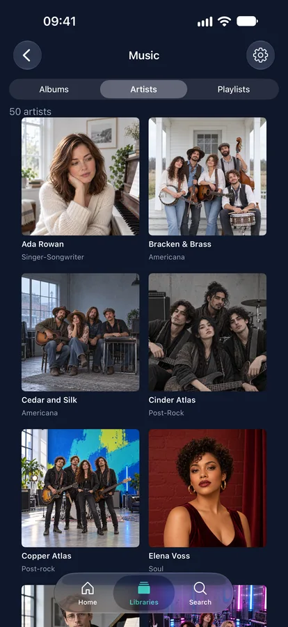 iPhone: Music artists