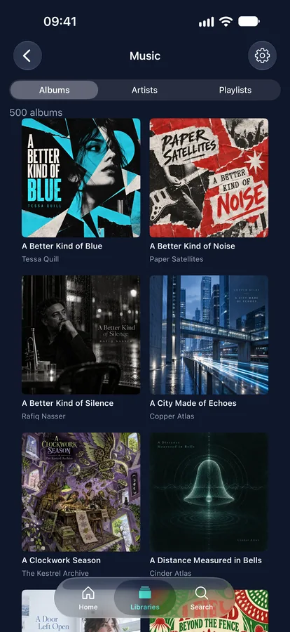 iPhone: Music albums