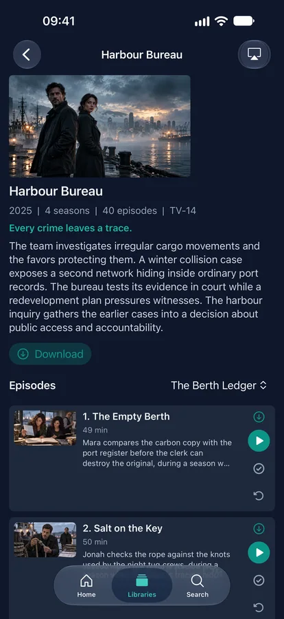 iPhone: TV show details