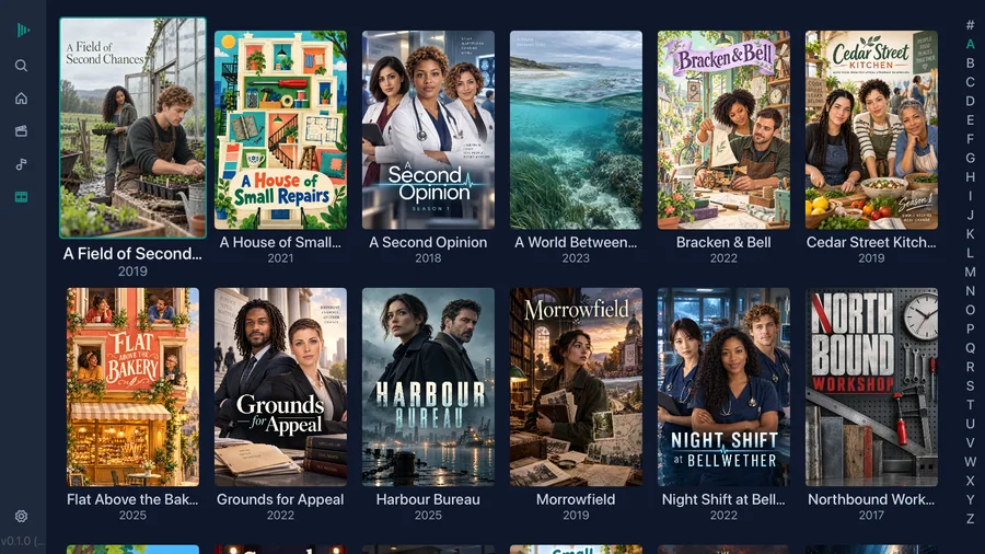 Apple TV: TV show library