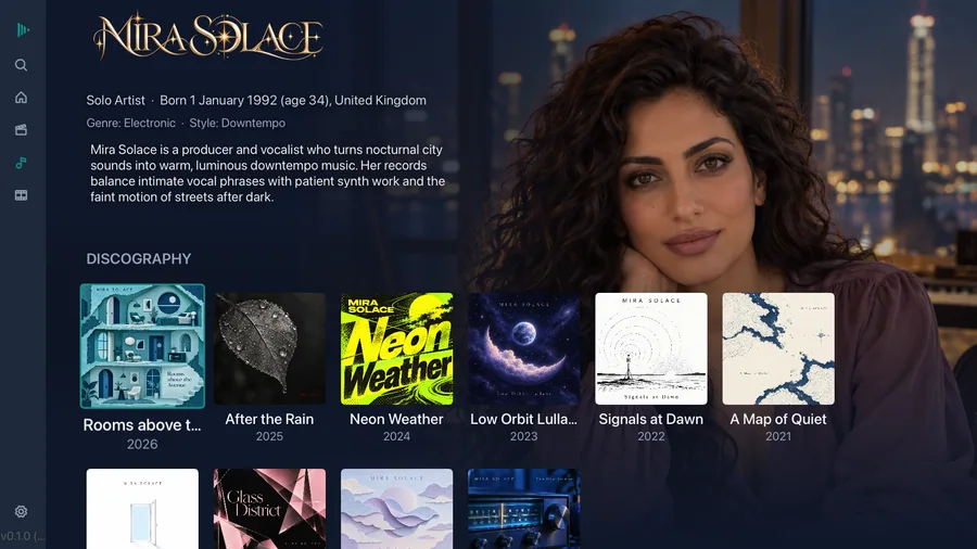 Apple TV: Artist details