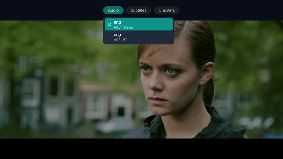 Apple TV: Playback audio selection