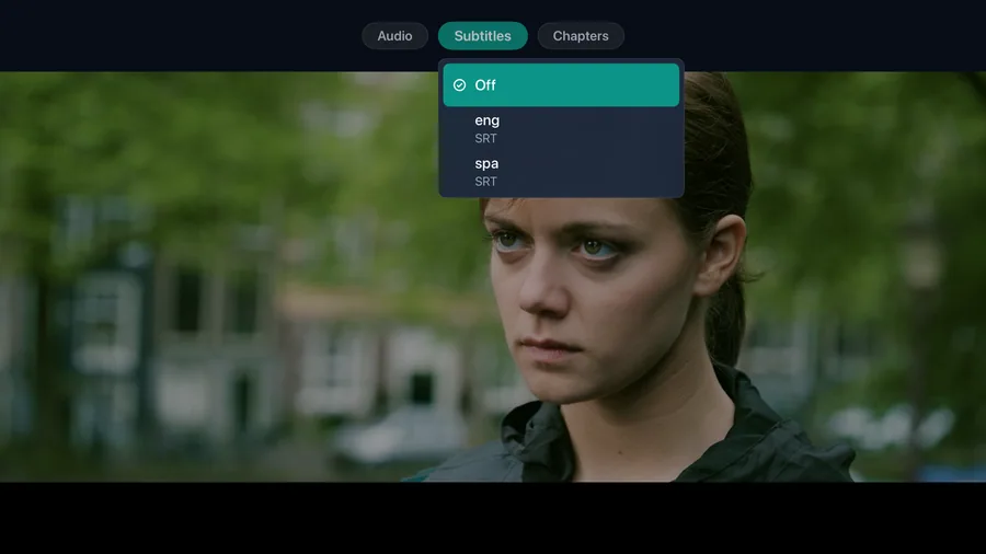 Apple TV: Playback subtitle selection