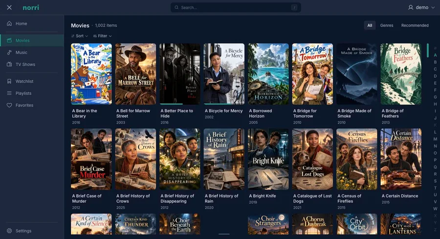 Web app: Movie library