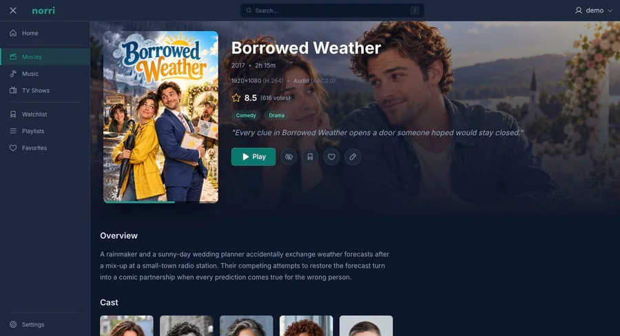 Web app: Movie details