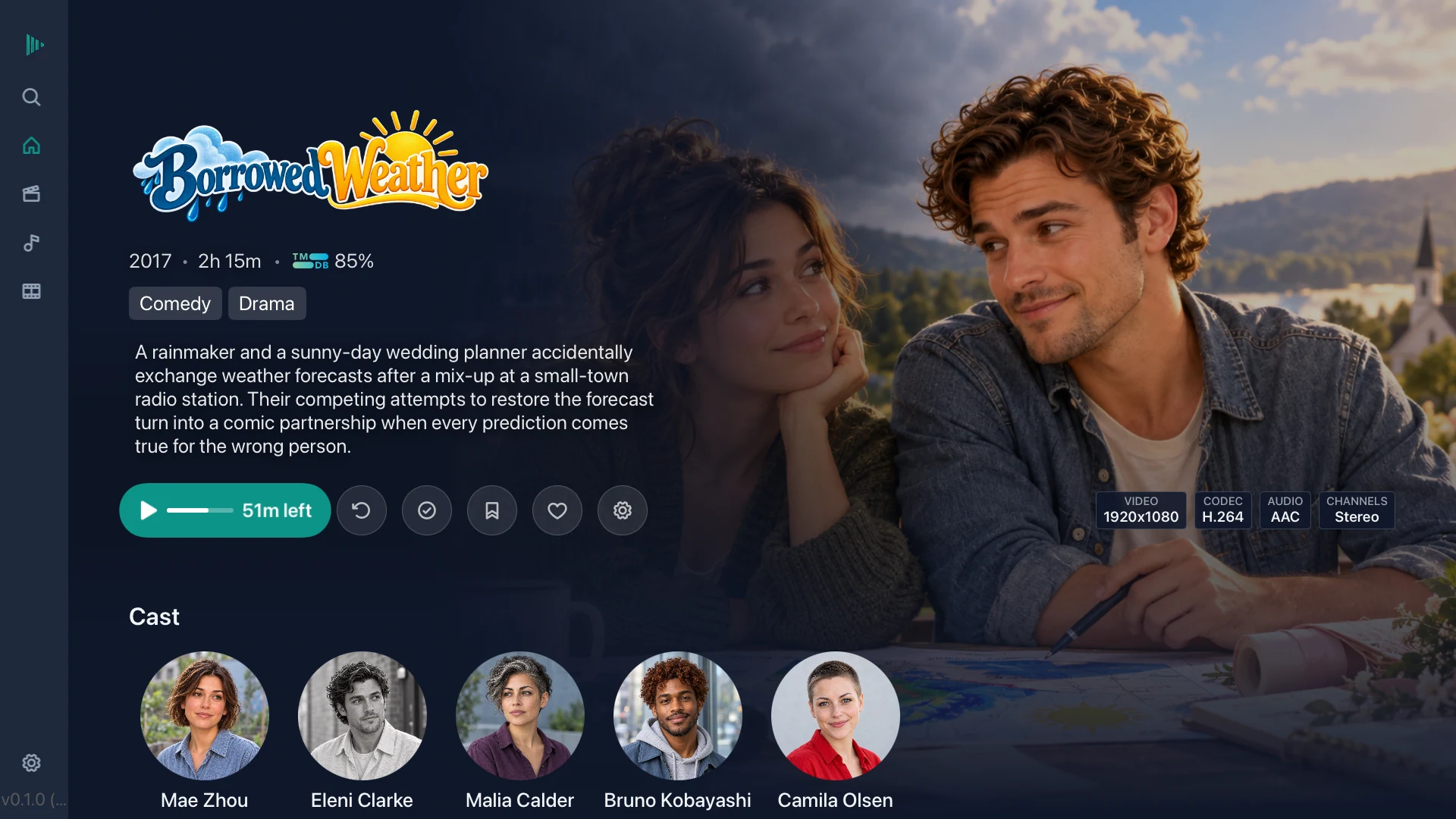 Norri Apple TV app showing movie details